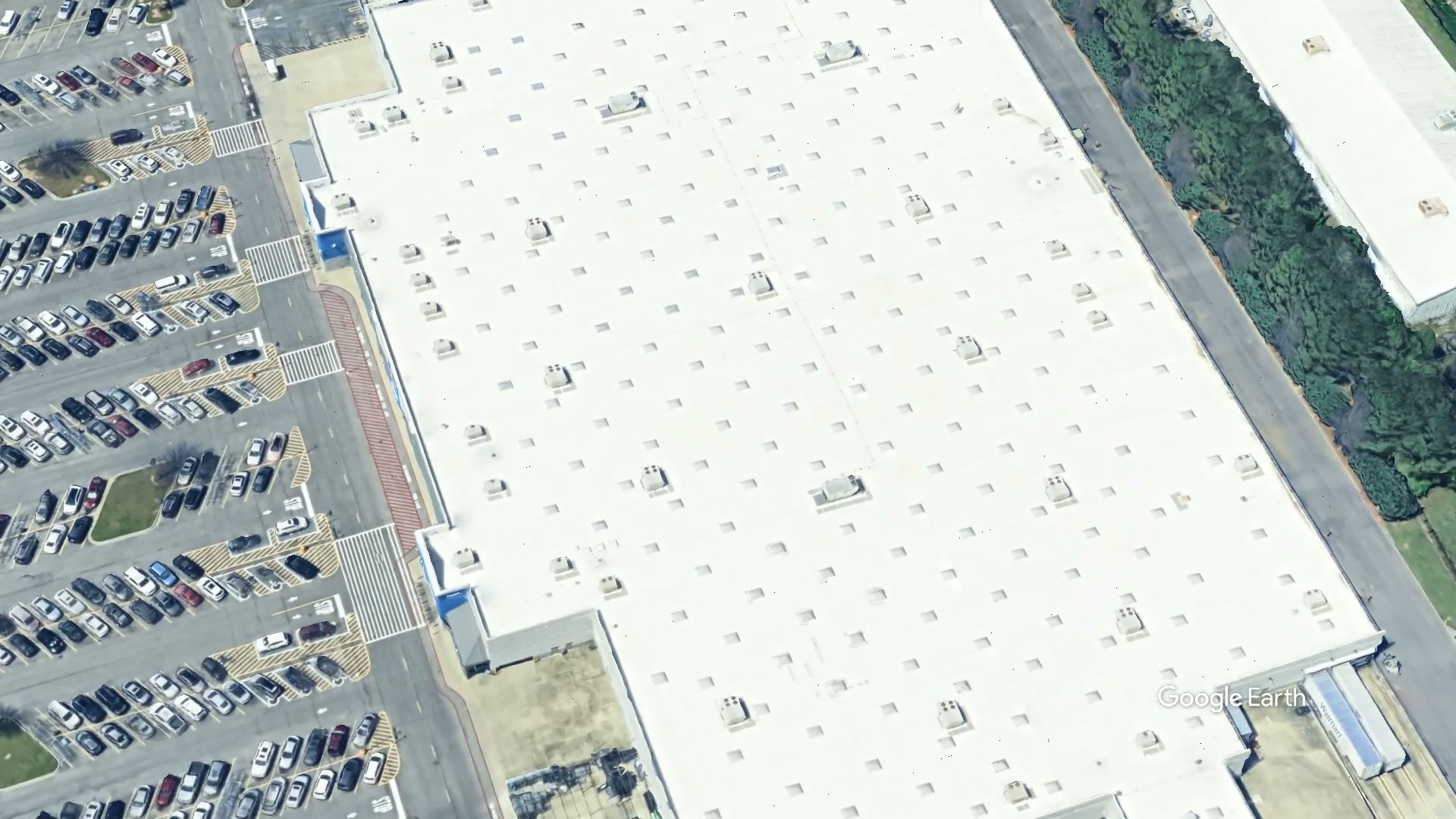 Aerial orbit still - Walmart Supercenter — US-280
