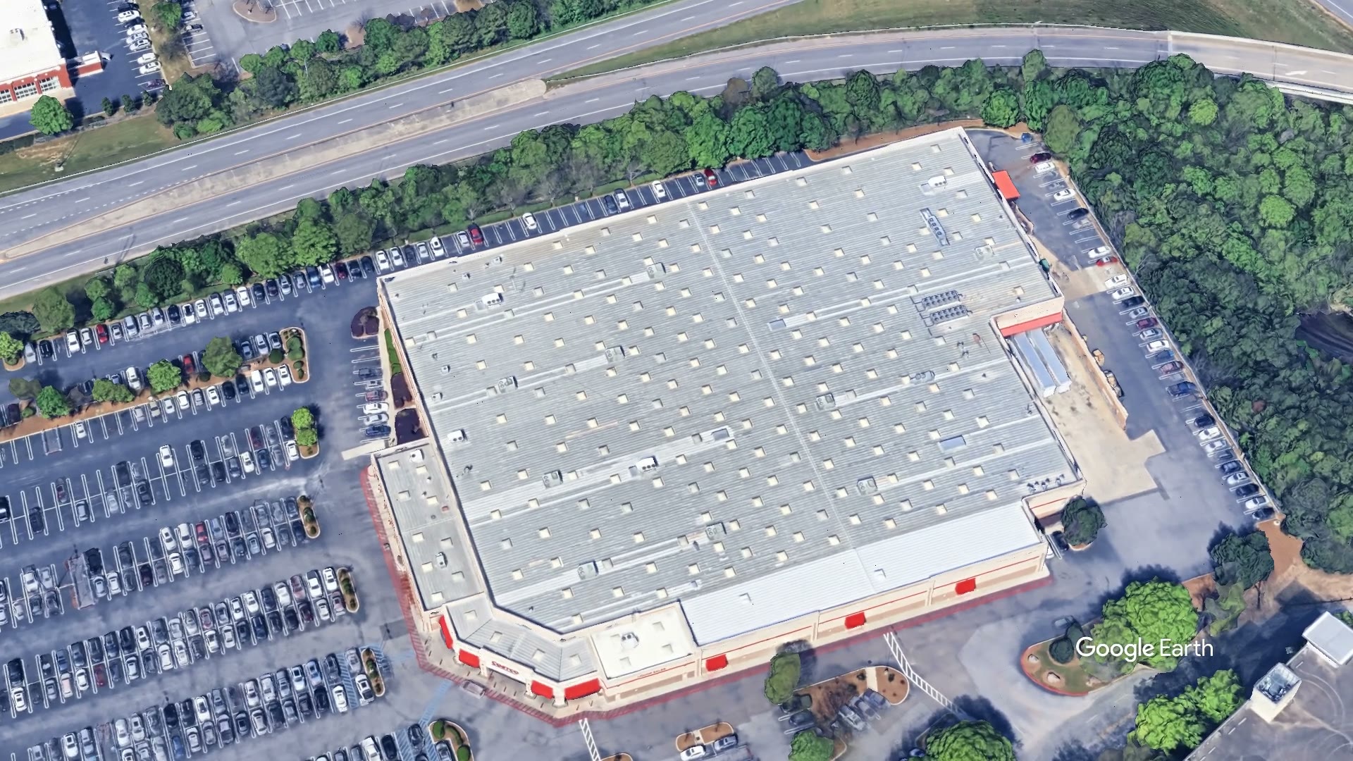 Aerial orbit still - Costco Wholesale — Galleria Circle